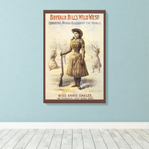 Buffalo Bill's Wild West Show mit Annie Oakley Leinwanddruck