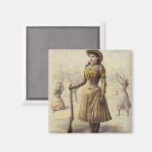 Buffalo Bill's Wild West Show mit Annie Oakley Magnet (Vorderseite/Rückseite)