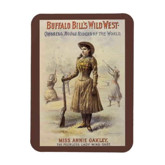 Buffalo Bill's Wild West Show mit Annie Oakley Magnet (Vertikal)