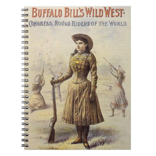 Buffalo Bill's Wild West Show mit Annie Oakley Notizblock (Vorderseite)