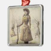 Buffalo Bill's Wild West Show mit Annie Oakley Ornament Aus Metall (Links)