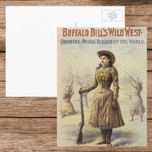 Buffalo Bill's Wild West Show mit Annie Oakley Postkarte