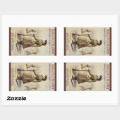 Buffalo Bill's Wild West Show mit Annie Oakley Rechteckiger Aufkleber (Blatt)