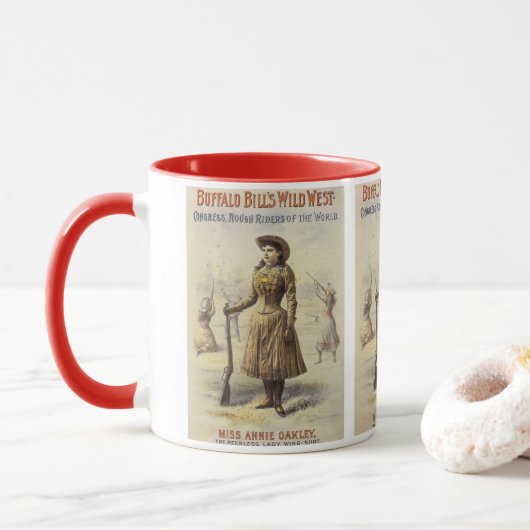 Buffalo Bill's Wild West Show mit Annie Oakley Tasse (Mit Donut)
