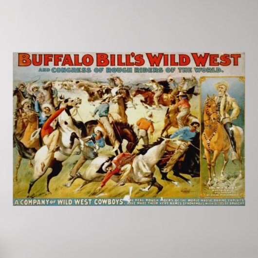 Buffalo Bill's Wild West Show Poster (Vorne)