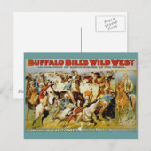 Buffalo Bill's Wild West Show Postkarte (Vorne/Hinten)
