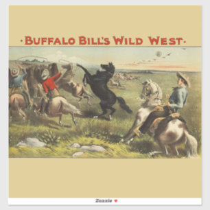 Buffalo Bills wilde Westpferde Aufkleber