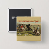 Buffalo Bills wilde Westpferde Button (Vorne & Hinten)
