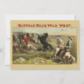 Buffalo Bills wilde Westpferde Einladung (Vorderseite)
