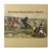 Buffalo Bills wilde Westpferde Fliese (Vorderseite)