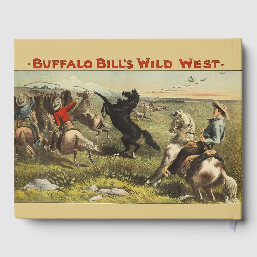 Buffalo Bills wilde Westpferde Gästebuch (Rückseite)