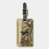 Buffalo Bills wilde Westpferde Gepäckanhänger (Vorderseite vertikal)