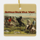 Buffalo Bills wilde Westpferde Keramikornament (Vorderseite)