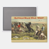 Buffalo Bills wilde Westpferde Magnet (Vorderseite/Rückseite)