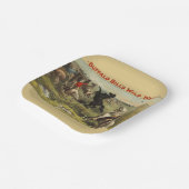 Buffalo Bills wilde Westpferde Pappteller (Gewinkelt)