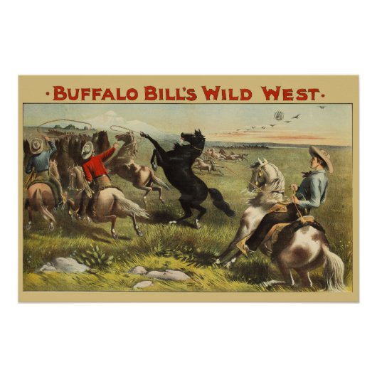 Buffalo Bills wilde Westpferde Poster (Vorderseite)