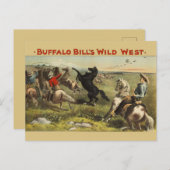 Buffalo Bills wilde Westpferde Postkarte (Vorne/Hinten)