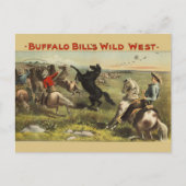 Buffalo Bills wilde Westpferde Postkarte (Vorderseite)