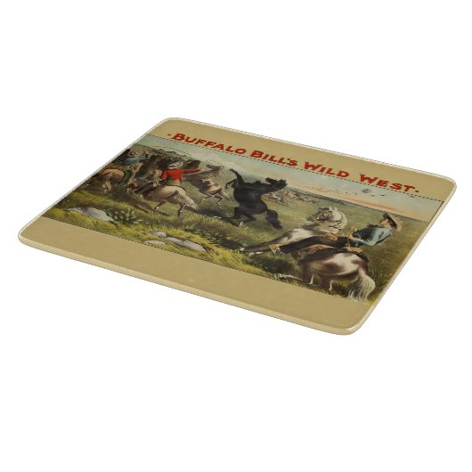 Buffalo Bills wilde Westpferde Schneidebrett (Ecke)