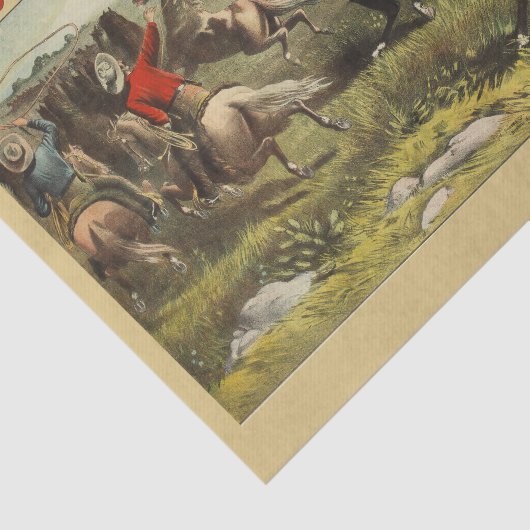 Buffalo Bills wilde Westpferde Seidenpapier (Ausschnitt)