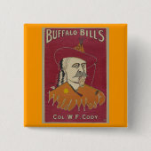 Buffalo Bills wildes Westplakat 1890 Button (Vorderseite)
