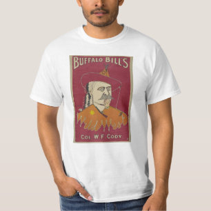 Buffalo Bills wildes Westplakat 1890 T-Shirt