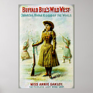 Buffalo Bills wildes Westplakat Annie Oakley Poster