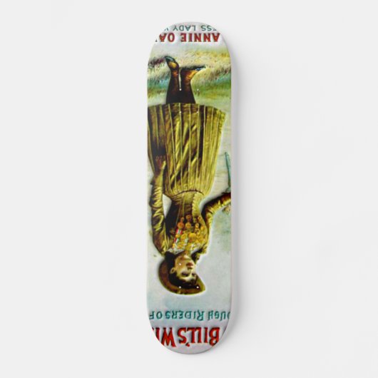 Buffalo Bills wildes Westplakat Annie Oakley Skateboard (Vorderseite)