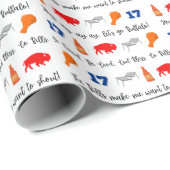 Buffalo Bills Wrapping Paper Geschenkpapier (Rolleneckpunkt)