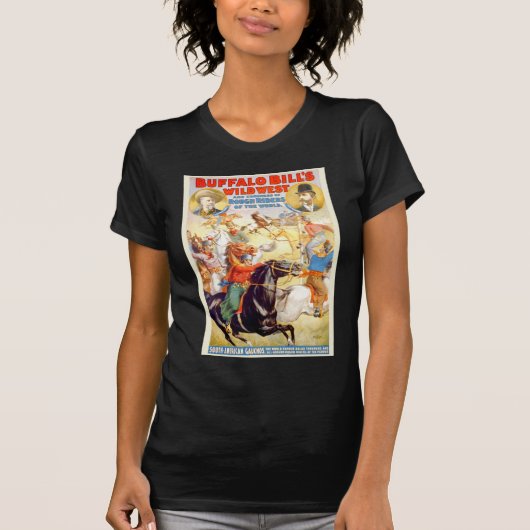 Buffalo Billwildes Westshow-Plakat-Kleid, T-Shirt (Vorderseite)
