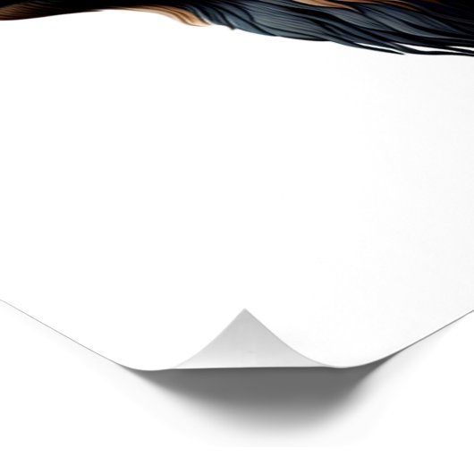 Buffalo Bison Amerikanische Ureinwohner Art Poster (Ecke)