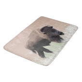 Buffalo / Bison Badematte (Schrägansicht)