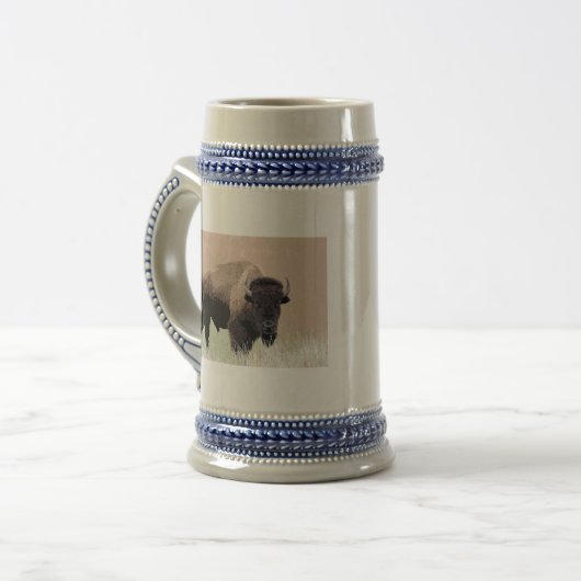 Buffalo / Bison Bierglas (Vorderseite Links)