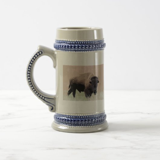 Buffalo / Bison Bierglas (Links)