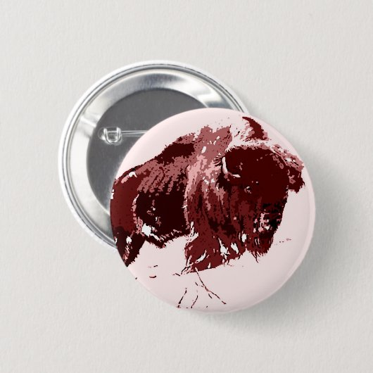 Buffalo - Bison Button (Vorne & Hinten)