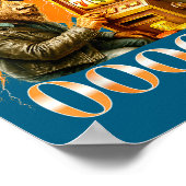 Buffalo Bison Casino Slot Machine Funny Gambling B Poster (Ecke)