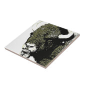 Buffalo - Bison Fliese (Seite)