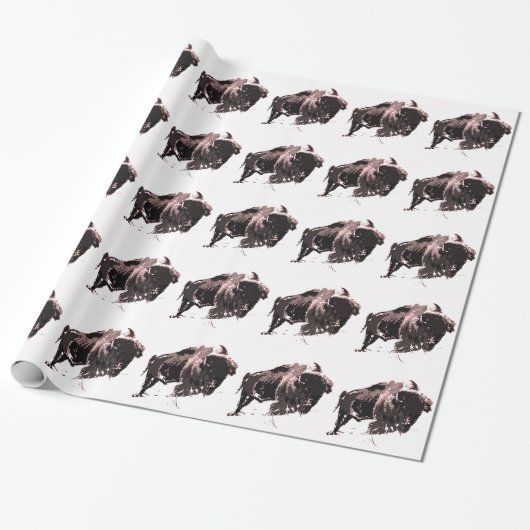 Buffalo Bison Geschenkpapier (Ungerollt)