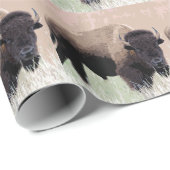 Buffalo Bison Geschenkpapier (Rolleneckpunkt)