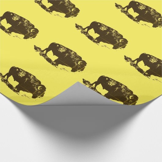 Buffalo Bison Geschenkpapier (Ecke)
