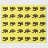 Buffalo Bison Geschenkpapier (Flach)