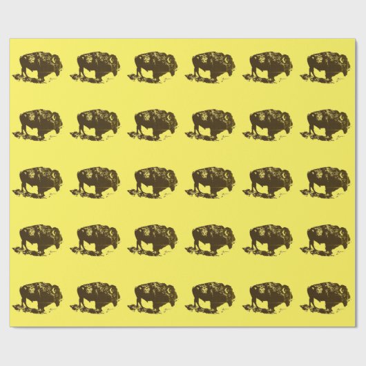 Buffalo Bison Geschenkpapier (Flach)