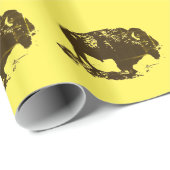Buffalo Bison Geschenkpapier (Rolleneckpunkt)