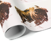 Buffalo Bison Geschenkpapier (Rolleneckpunkt)
