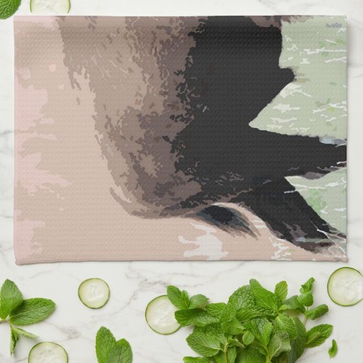 Buffalo / Bison Geschirrtuch (Gefaltet)