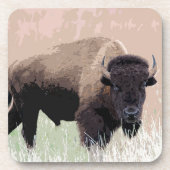 Buffalo / Bison Getränkeuntersetzer (Vorderseite)
