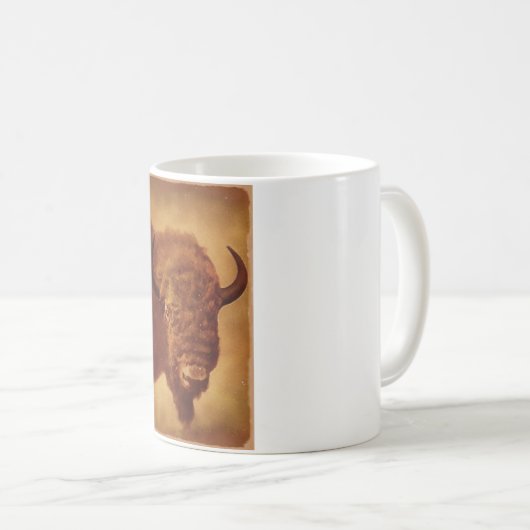 Buffalo / Bison Kaffeetasse (VorderseiteRechts)