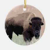 Buffalo / Bison Keramikornament (Vorne)