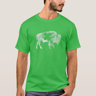 Buffalo Bison Kleeblatt St. Patrick's Day Saint Pa T-Shirt