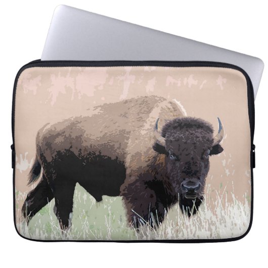 Buffalo / Bison Laptopschutzhülle (Vorderseite)